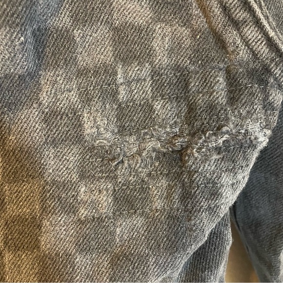 Cynthia Shadow Checker High Rise StraightJeans . Size 24 (US 0/00). Repaired. - Picture 10 of 13